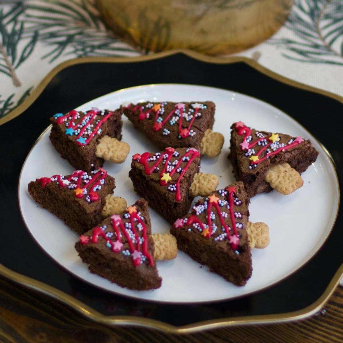 Chocolate Munchies on Ceramic Plate