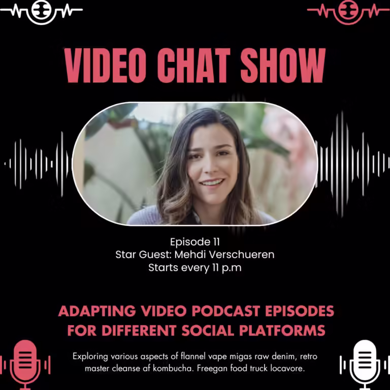 Adapting video podcast episodes for different Social platforms