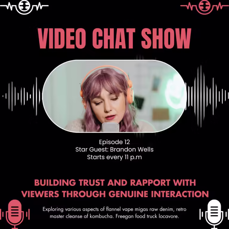 Building trust and rapport with viewers through genuine interaction