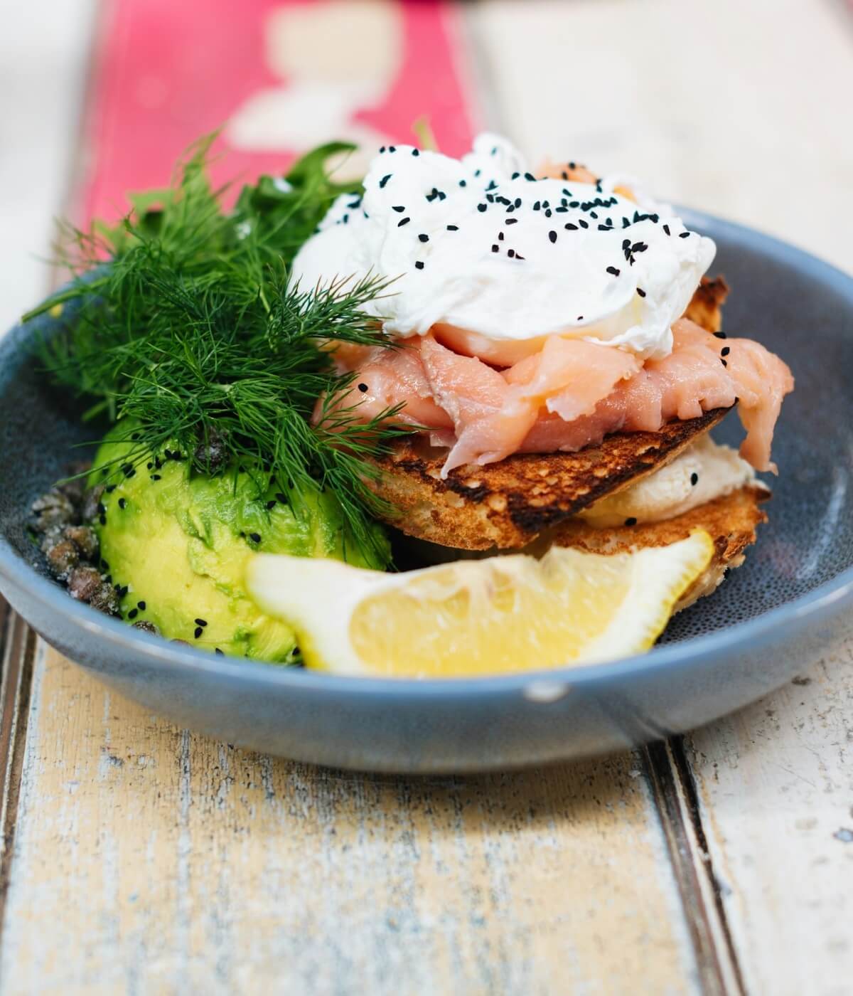 Avocado Salmon Toast sed tempus eros efficitur varius scelerisque. Ut id orci quis erat ultricies porta.